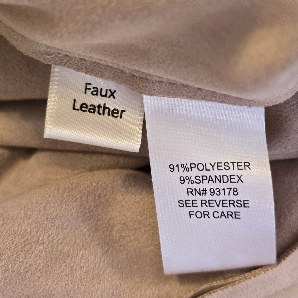 Truth By Republic Suede Stylish Women's Tan Joggers Size M - Picture 3 of 5